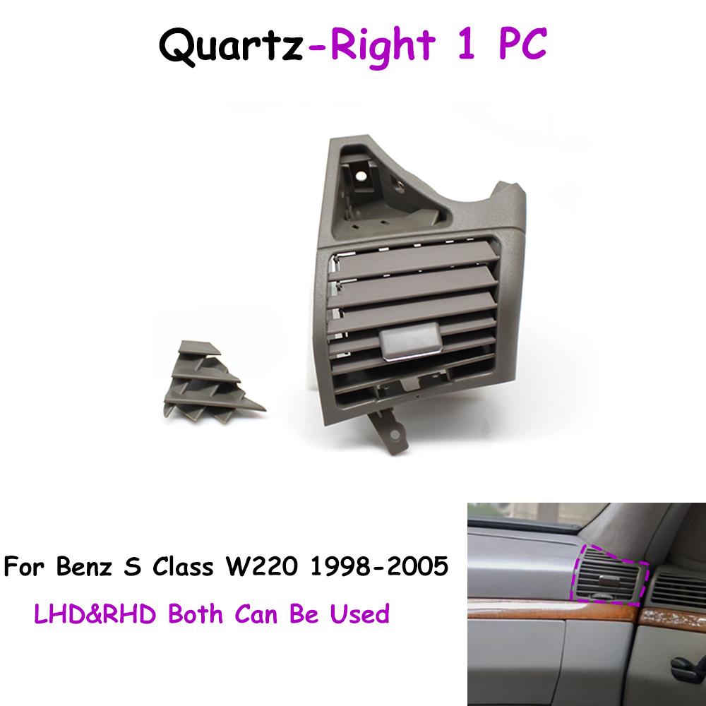 

W220 Car Front Left Right AC Vent Air Vent Grille Panel Cover For Mercedes Benz S Class 1998-2005 2208300154 2208300254 Quartz-Right 1PC