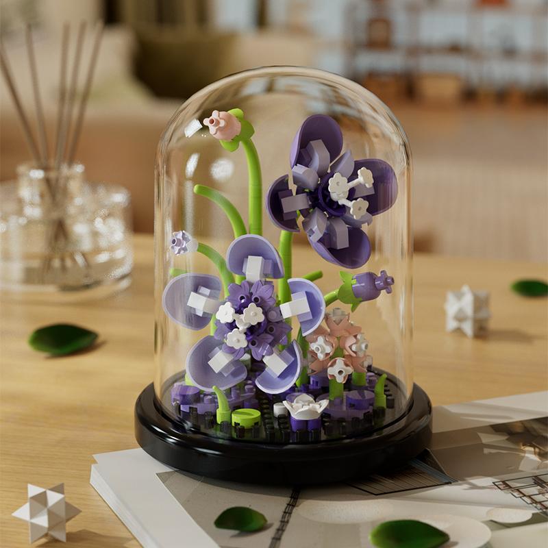 Micro Particle Building Block Bouquet Handmade Gift, Children's Puzzle Toy Handmade DIY Sunflower Desktop Decoration Ornament