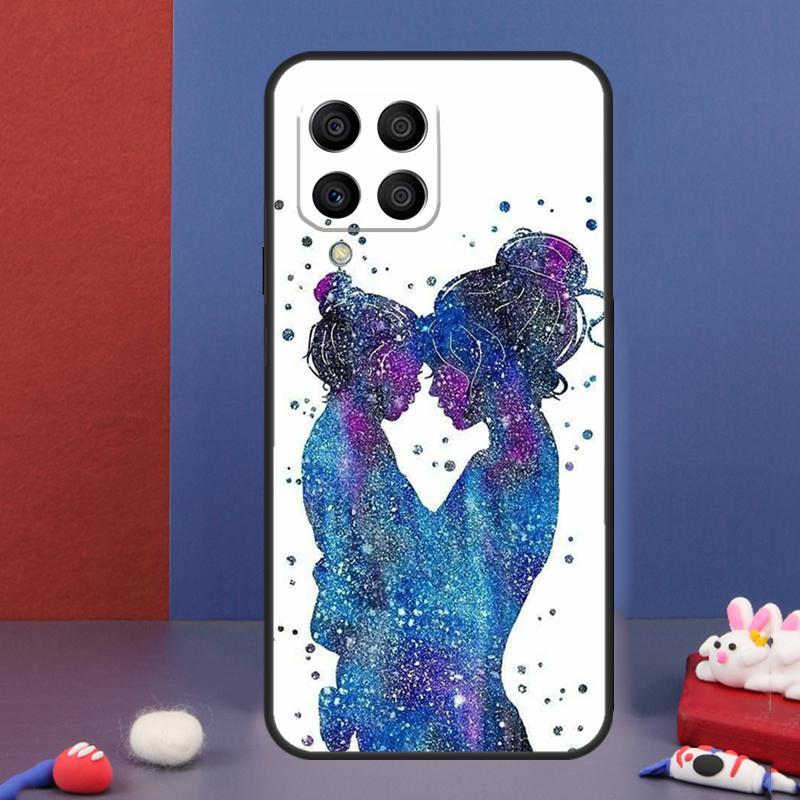 Beautiful Mother Daughter Son Case For Samsung Galaxy M16 M06 M36 M56 M15 M11 M31 M21 M53 M13 M32 M52 M35 M55 M14 M34 M54