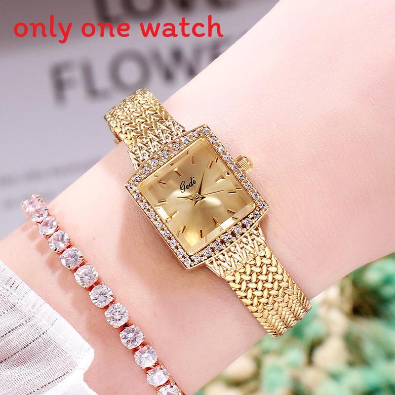 

Gedi Vintage Square Womens Quartz Watch With Decorative Dial For Casual Fashion Style A