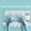 Cloud Shape Non-Slip Keyboard Mouse Pad Soft Ergonomic Wrist Rest Mice Mat Laptop Computer Home Office Memory Foam