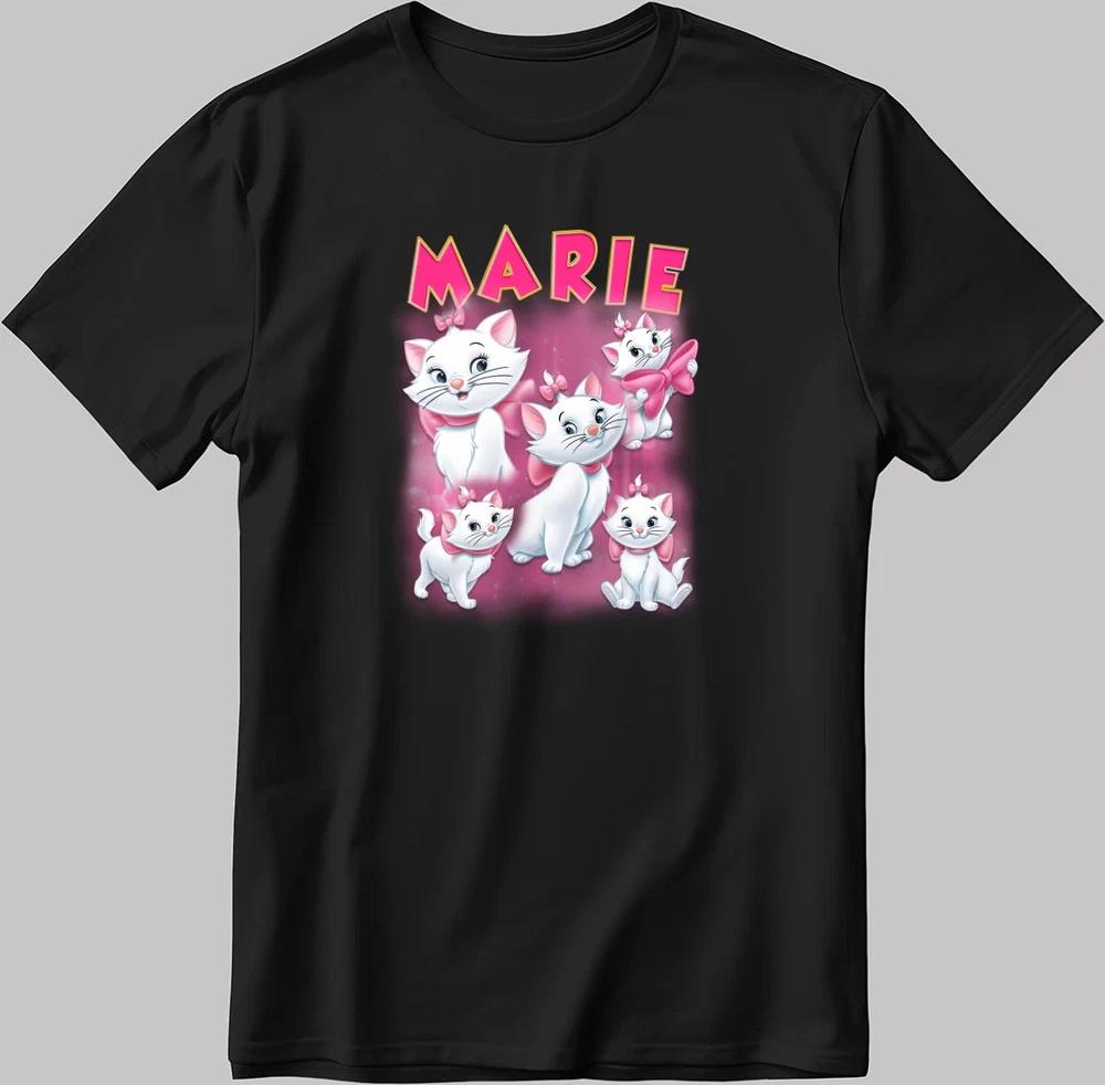 Cute Marie Cat Black TShirt S