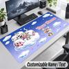 Diddl Personalized Large Mouse Pad Custom Name Text Extended Desk Mat Gaming Mousepad