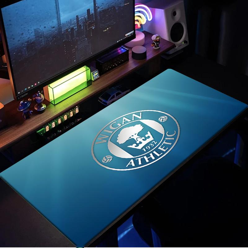 Wigan Crest Mouse Pad, Rubber Base, Mouse Pad for Gamers and Office Use, Gaming Desk , Easy To Clean Mat Christmas Fan Gifts