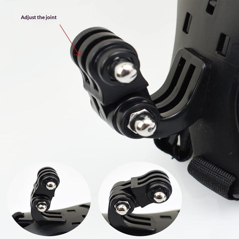 Supporto Clip per Telefono con Supporto per Mentoniera del Casco da Moto per Accessori di Action Cam e Fotocamere Sportive