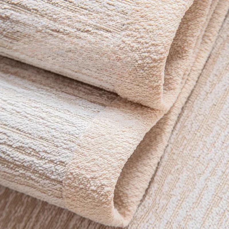 Nordic Universal Chenille Sofa Cover Sofa Pad Solid Color Striped Sofa Mat for Living Room Non-Slip L Shaped Couch Cushion Home