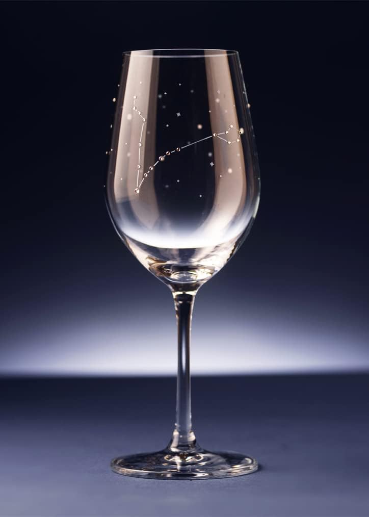 Atelier Cheese Rhinestone Sparkling Wine Glass Zodiac Signs Wine Glass [12 / Pisces] (Sold Individually)