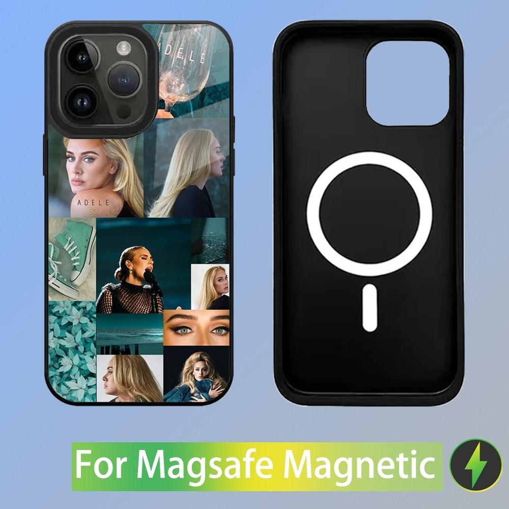 Singer Adele A-Adkins Phone Case For iPhone 15,14,13,12,11,Plus,Pro,Max Mini Magsafe Magnetic Wireless Charging