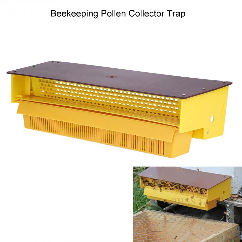 

Yellow Plastic Pollen Collector Tray Trap Entrance Pollen Collector Beekeeper