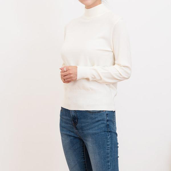 Tricou pentru femei jumatate gât țestoasă tricou tricot ținute data Korea fashion