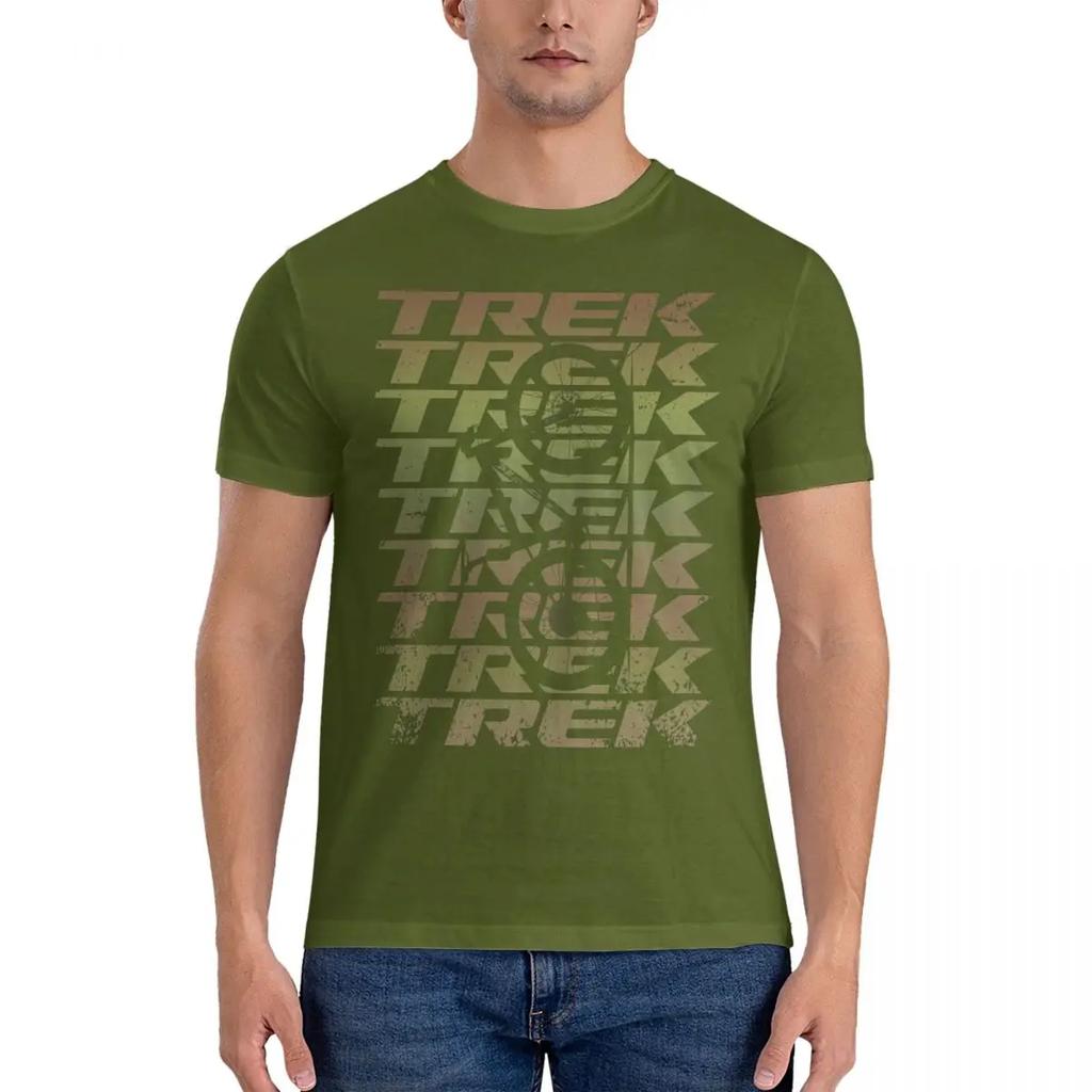 Crew Neck Bicycle Tees Short Sleeve Clothing Summer Vintage Funny Super Caliber T-Trek T Shirt for Men Cotton Fashion T-Shirt