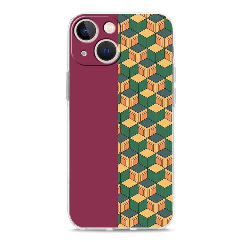 

Чехол для телефона с логотипом аниме Demon Slayer для iPhone 14 13 11 12 Pro Max X XR XS 7 8 Plus SE, прозрачный мягкий чехол из ТПУ, чехол iPhone 14 Plus