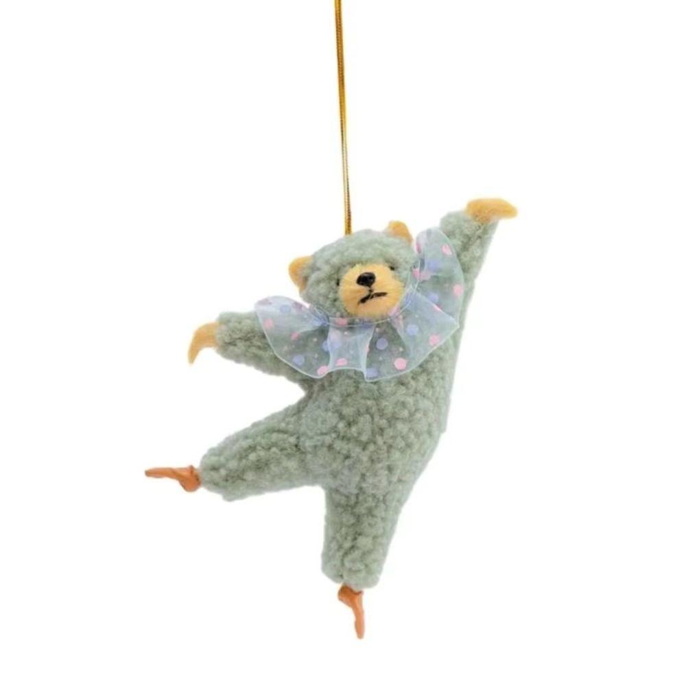 

Креативная плюшевая кукла «Танцующий медведь», мультяшное украшение, мягкий медведь, подвеска для комнаты, для прикроватной тумбочки светло-синий