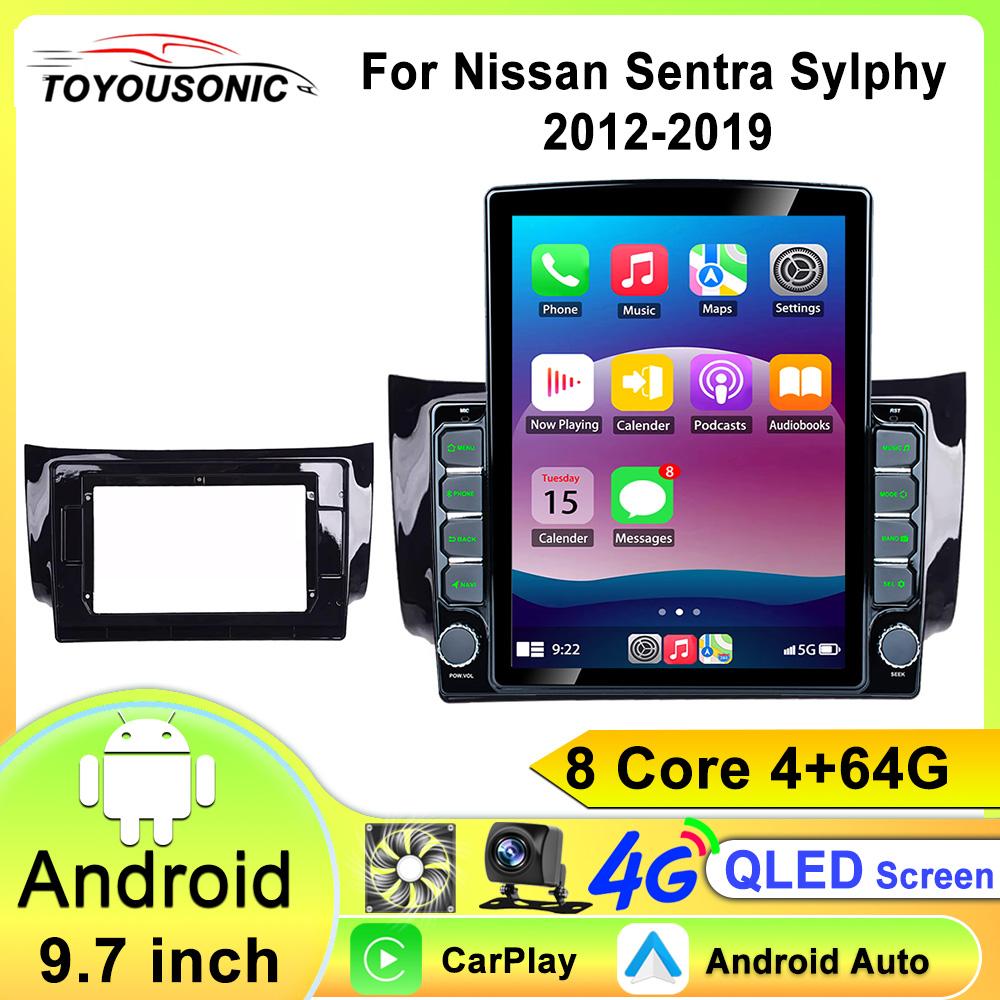 Für Nissan Sylphy B17 Sentra 12 2012-2018 2din Autoradio Stereo Android 12 Carplay Multimedia Video Player GPS NAVI Head Unit