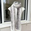 Soft Fluffy Deer Patterned Faux Fur Scarf Thick Warm Plush Earmuffs  Shopping Trip