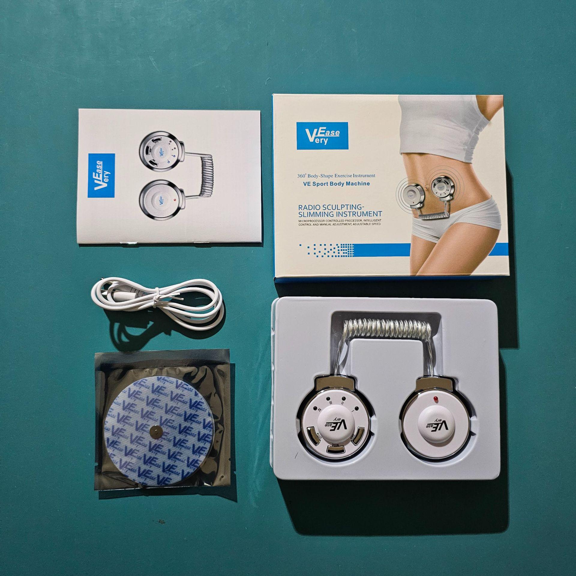 

VE Motion Портативный массажер для коррекции фигуры - Жиросжигающее устройство и массажер для всего тела Color Box Packaging серебряный