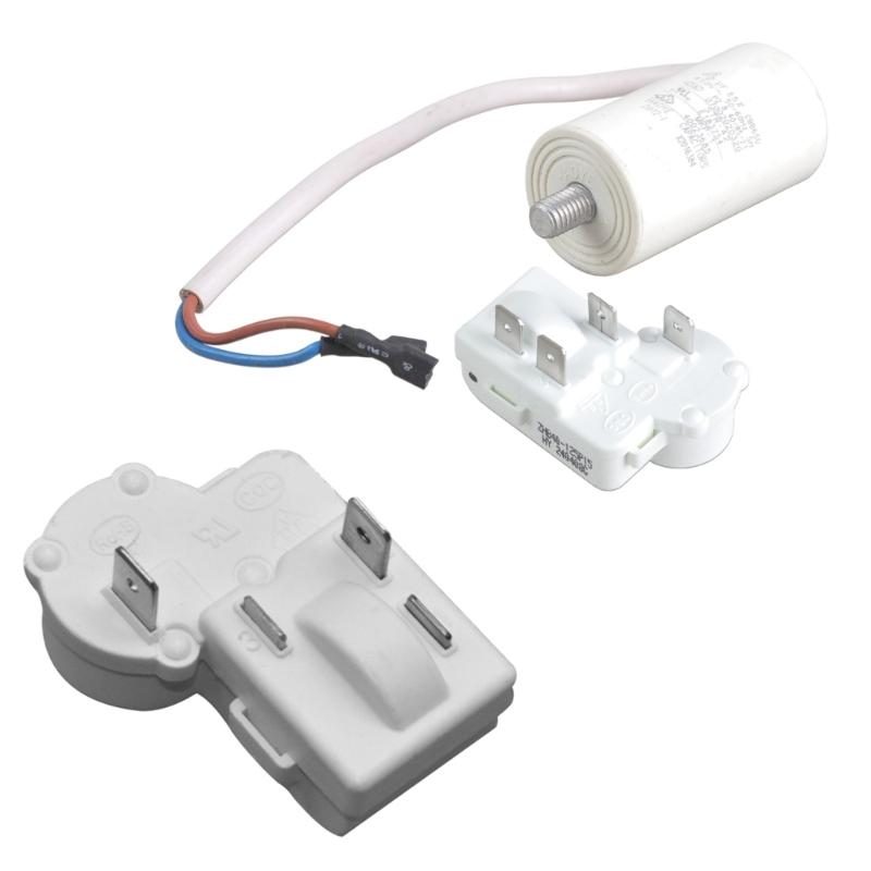 4-Pin Compressor PTC Starter/Start Relay and Overload Kit for Mini Fridges, Compact Refrigerators Universal