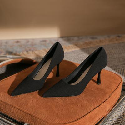 Mode Xiaoxiangfeng spitze neue Temperament Damen High Heels vielseitige dünne Absätze High-End Damen Einzelschuhe