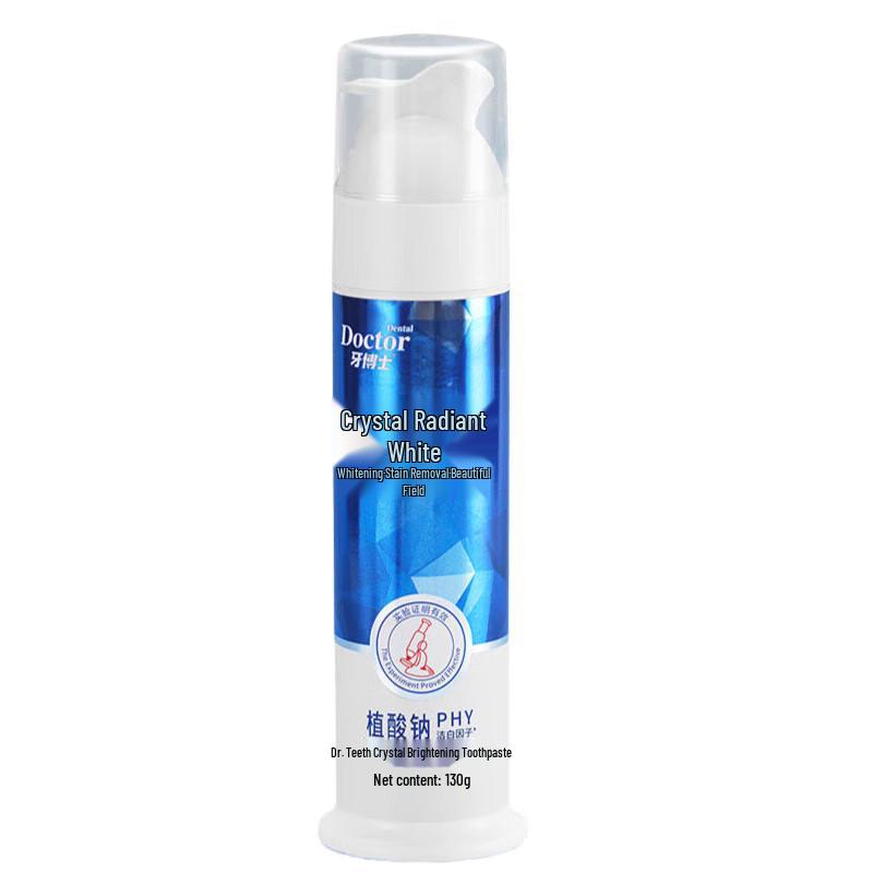 Dr. Dental Crystal Bright Whitening Mint Pump Toothpaste, 130g