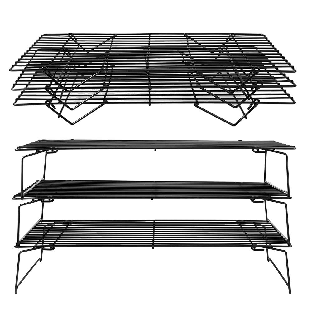 3‑Layer Folding Cooling Rack Baking Tools Cake Stand BBQ Grill Household Supplies