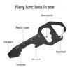 Multifunctional Card Tool Keychain: Bottle Opener, Hex Key, Mini Screwdriver, Pendant.