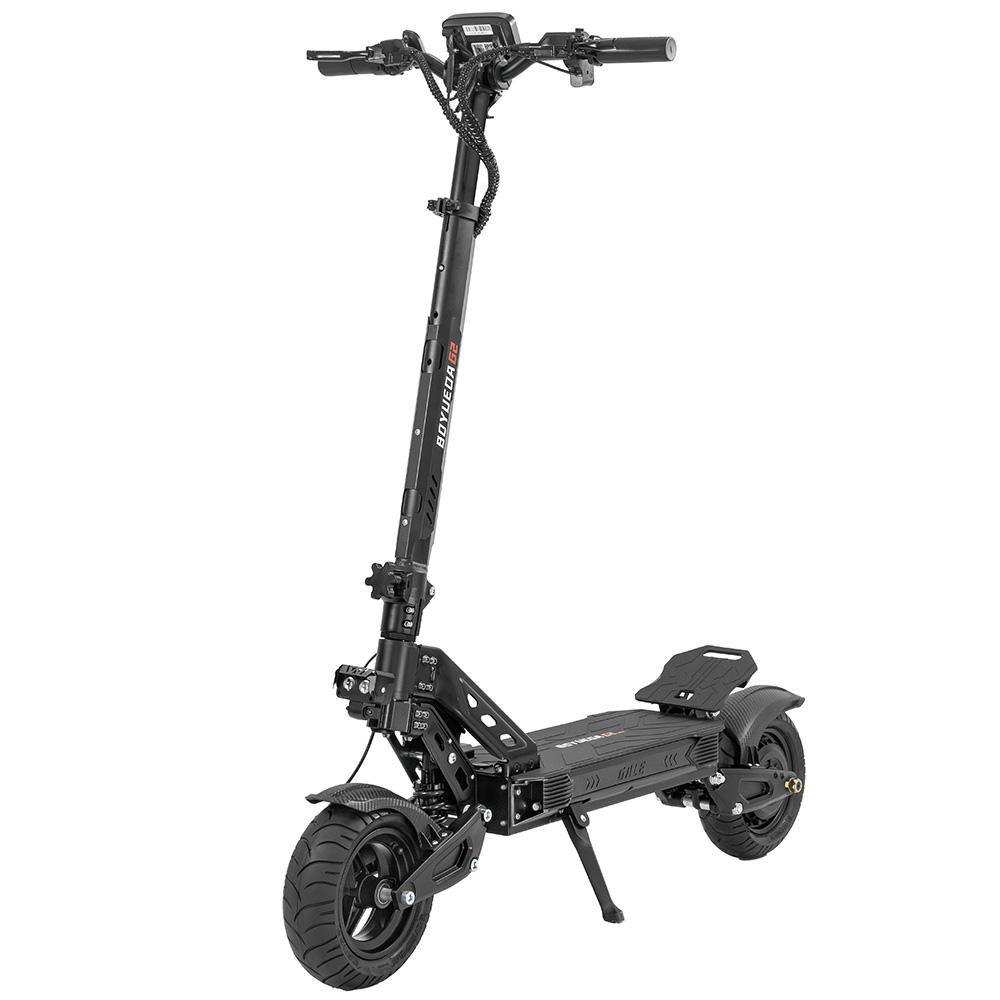 Electric Scooter Boyueda G2 10" Tire 1600W Peak Motor Hydraulic Disc Brake 52V 19Ah NFC Unlock Max Range 60Km LCD Display Black