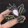 Phosphosiderite Pendant Copper Wire Wrapped Gemstone Jewelry Owl Pendant Ethnic Jewelry Copper Wire Wrap Pendant Handmade Pendant For Gifts