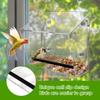 Acrylic Bird Feeder Window Bird Feeder with Suction Cups Clear Bird Feeding House for Garden Outdoor Backyard Wildlife Birding