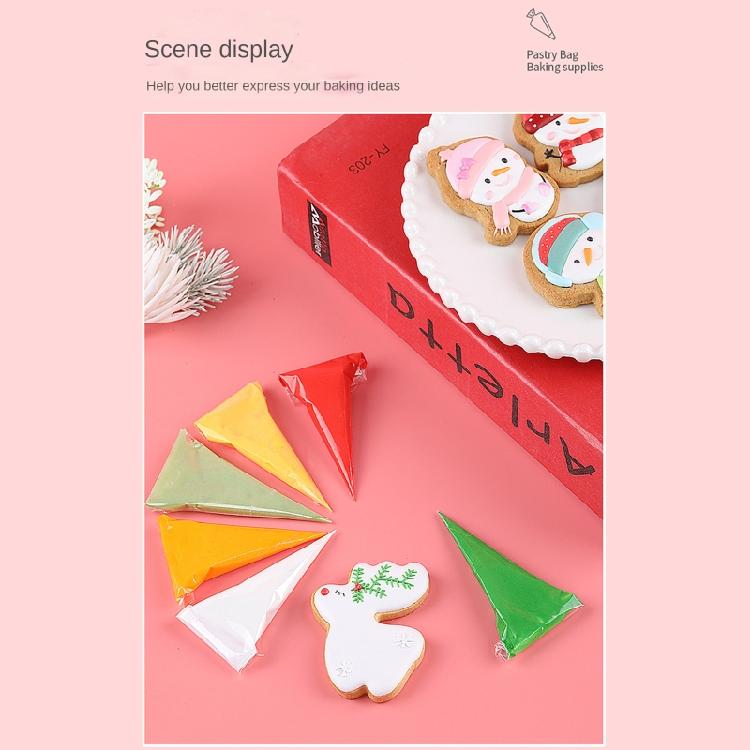 200 Pcs Cupcake Decor Icing Bags Anti-burst Piping Bags Disposable Pastry Bags