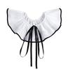 Fashion Laceup Tied Collar Neckpiece Decorative Cape Shawl Collar For Women Daily Styling and Formal Outfit Decoration