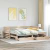 VidaXL Day Bed with Drawers 90x200 Cm Solid Pine Wood, Sofa Bed, Comfortable Sofa Bed, Day Bed with Drawers, 3302195