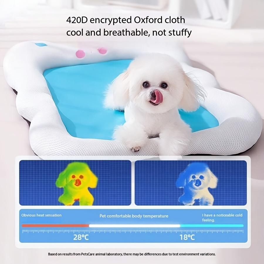 Small And Medium Pet Cooling Mat Pet Bed Breathable Memory Foam Pad Suitable for Spring Summer And Autumn Easy-To-Clean Material