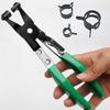 Hose Clamp Plier Auto Hose Locking Tool Swivels Flat Band for Removal Installation of Rings Type Hose Clamps Repair Tool