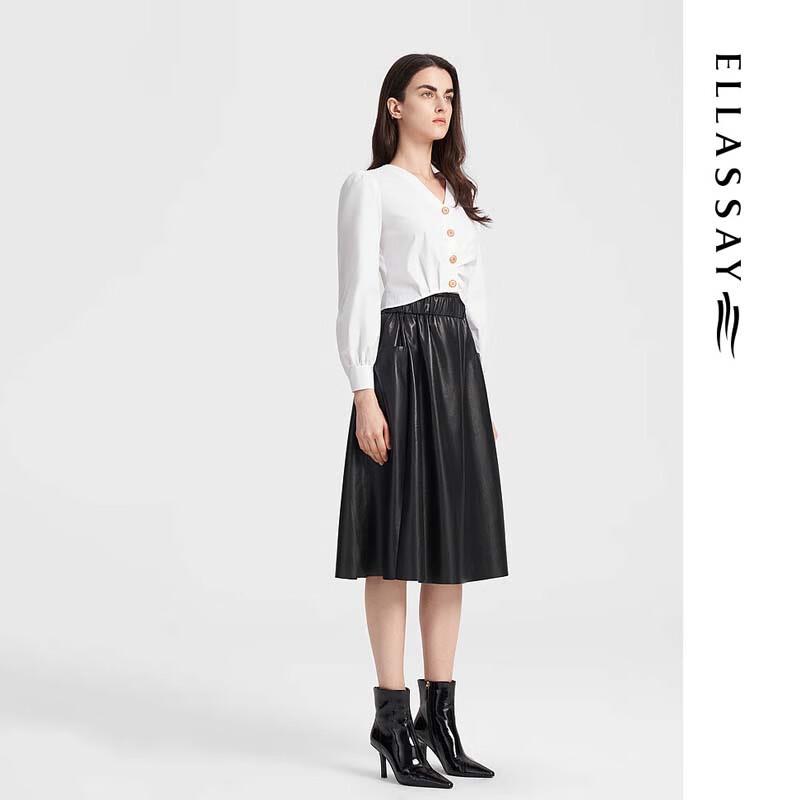 ELLASSAY Women's High-Waist Midi Skirt