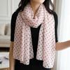 Breathable Sun Protection Shawl Thin Chiffon Long Beach Silk Scarf Polka Dots Printed Scarf  Travel