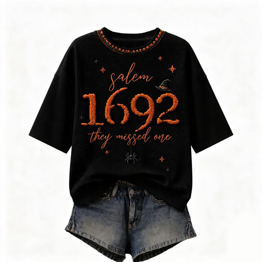 Women's Round Neck Printed Lightweight Casual Tops for Spring and Summer Daily Wear