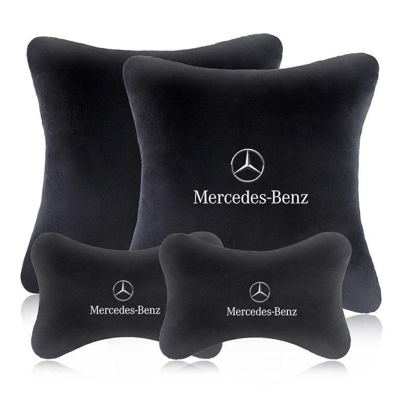 Car Seat Headrest Auto Lumbar Pillow for Mercedes Benz AMG Smart W205 C300 W203 W206 W108 W124 W126 W140 W168 W169 Accessories