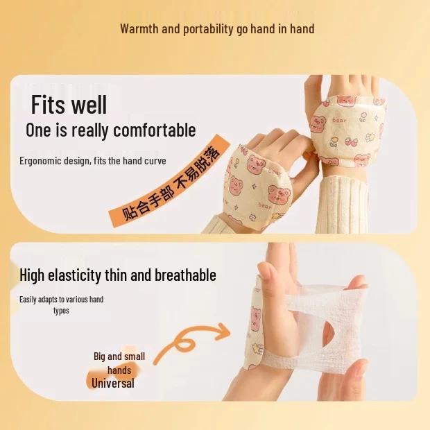 Self-Heating Wearable Hand Warmer Patch for School Kids - Winter Gloves for Cold Hands