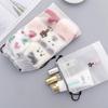3 Pcs/set Matte Plastic Bag Drawstring Storage Bag for Clothes/Shoes Portable Travel Storage Pouch Transparent Packaging Bag