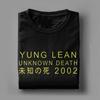 Yung Lean Unknown Death 2002 Gelbe T-Shirts Herren Baumwolle Vintage T-Shirts Rundhals Album Tour T-Shirt Kurzarm Kleidung Übergröße