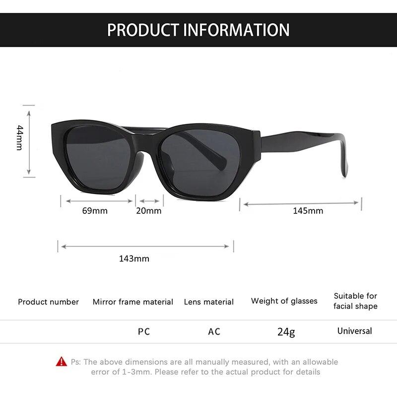 Retro Cat Eye Irregular Polygon Women Sunglasses Fashion Eyewear  Designer Eyewear Shades Uv400 Men Sun Glasses