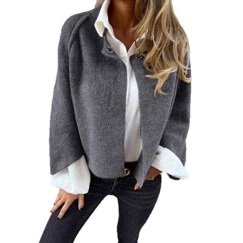 Loose Short Long Sleeve Coat For Autumn Winter