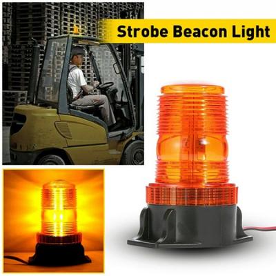 Round Beacon Light 30LED Amber Emergency Flashing Warning Strobe Lights EOA