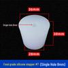 Hole-Punched Food Grade Silicone Stopper for Test Tubes, Bottles, and Water Pipes.