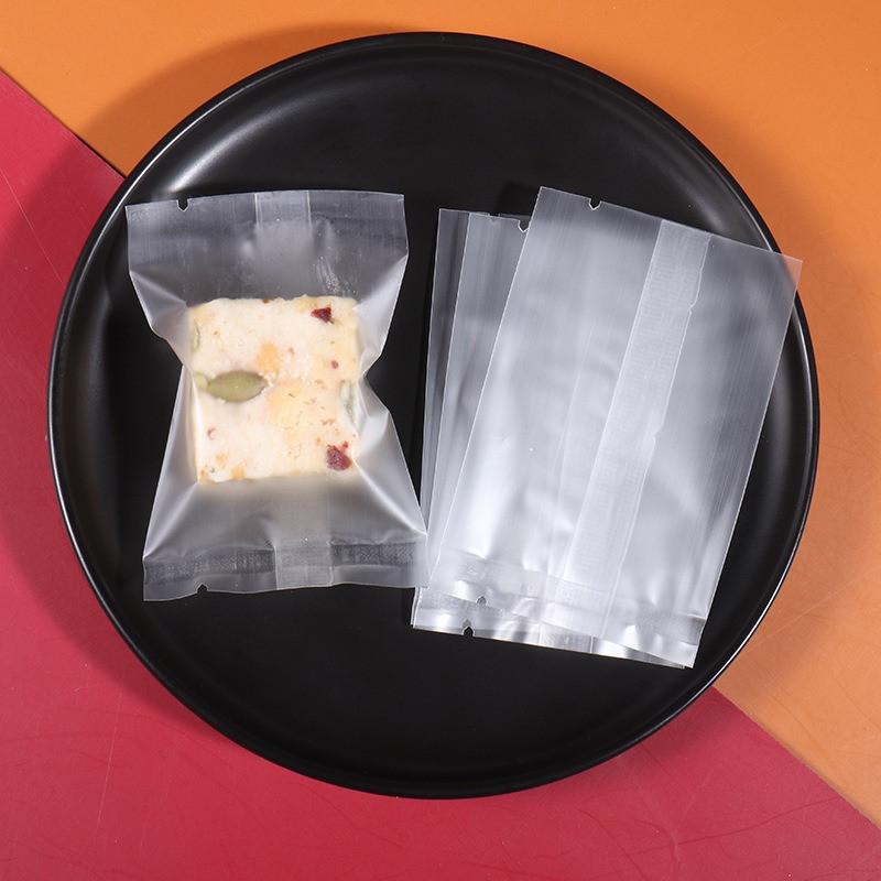 100 Stück 7x9,5cm Chinesisches Neujahr Schneeflocke Knusprige Verpackung Backen Keks Süßigkeiten Maschinengeeignet Versiegelt Event Party Geschenktüten