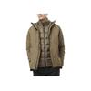 SALOMON Patroller 3In1 Down Outdoor Series Hooded Zipper Comfortable Hiking Waterproof Windproof Breathable Warm Jacket Men Jacket Brown LC2353100