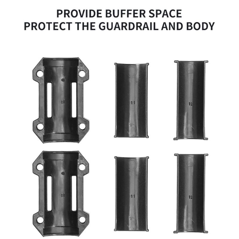 Rubber Motorcycle Crash Universal Fit Anti Vibration Frame Guard Falling Crush Protection Simple Setup