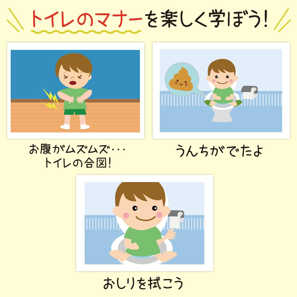 Life Card Panel Board [Let's go to the toilet!] Fun and interactive. Pre-assembled and ready to use. Hana Hana Song Panel.