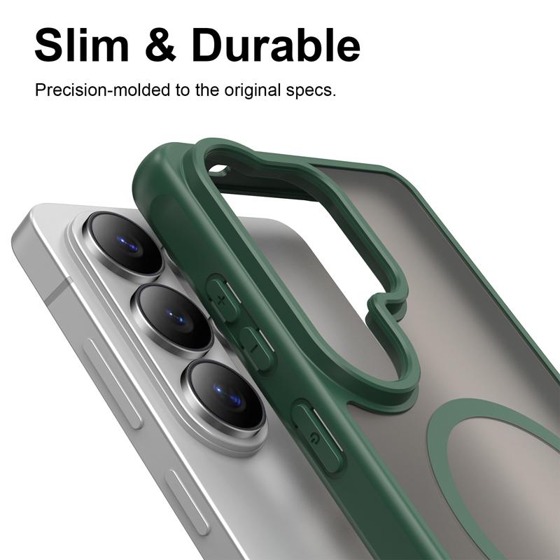 For Samsung Galaxy S26 Ultra Case Semi-Transparent Frosted Matte PC+TPU Anti-fingerprint Translucent Cover for Galaxy S26 Ultra