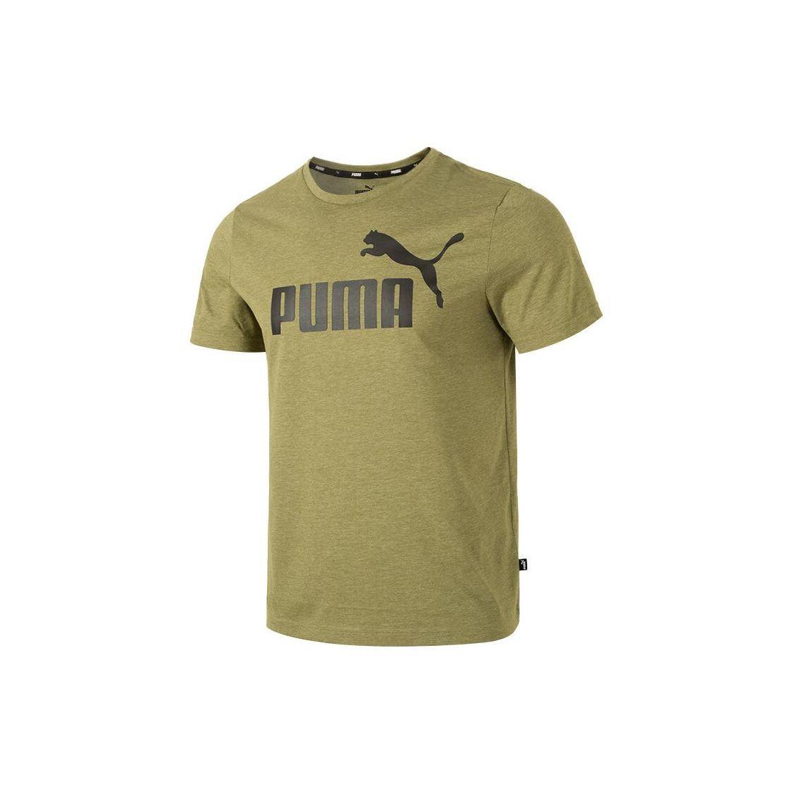

Puma Футболка с буквенным принтом, американская винтажная, повседневная, для бега, фитнеса, тренировок, удобная, дышащая, с круглым вырезом, коротким рукавом, мужская, зеленая 675711-33 M